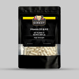 VITAMIN D3 + K2 10,000i.u (120 CAPSULES)