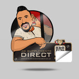 Flash for a flick sticker